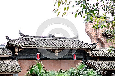 Chinese antique building Stock Photo