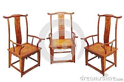 Chinese antique furniture chair Stock Photo