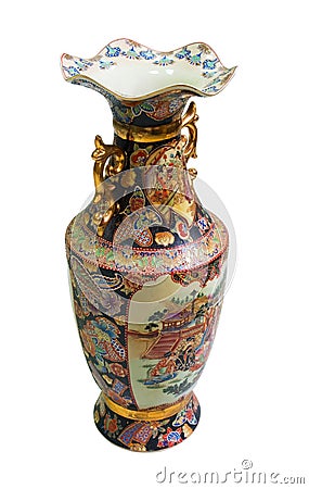 Chinese antique porcelain vase Stock Photo