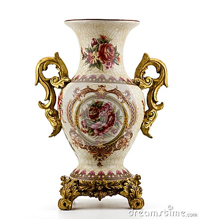 Chinese antique porcelain vase Stock Photo