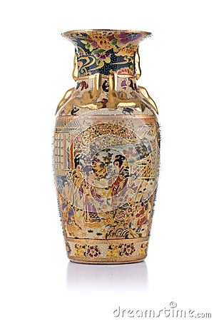 Chinese Antique Porcelain Vase Stock Photo
