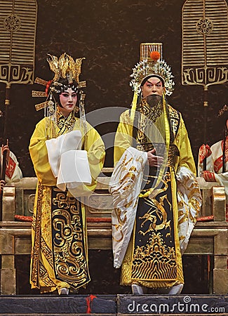 Chinese Beijing opera performers Editorial Stock Photo