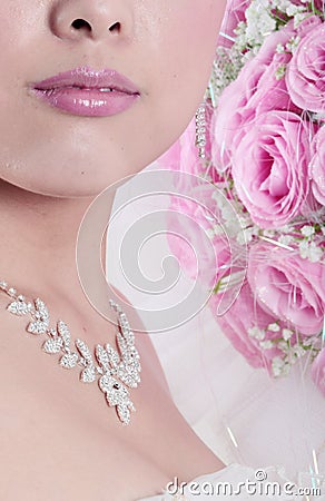 Chinese bride abstract Stock Photo