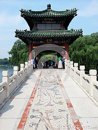 Chinese Bridge Editorial Stock Photo