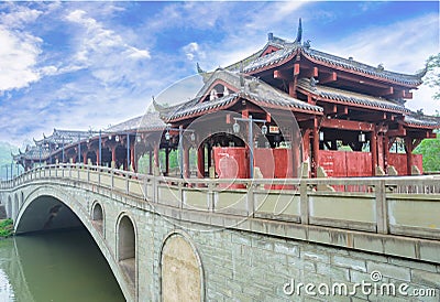 Chinese bridge Stock Photo
