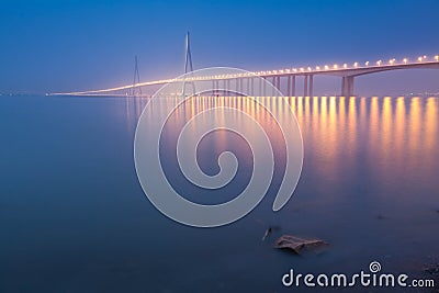 Chinese Bridge scenery Stock Photo