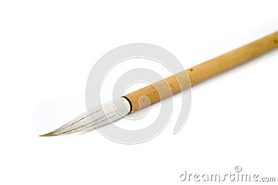 Chinese brushes isolated on whitebackground. Stock Photo