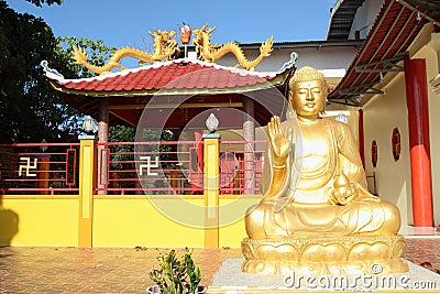 Chinese buddhist Buddha statue Stock Photo