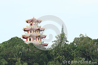 Chinese buddhist Pagoda Sapta Ratna Stock Photo