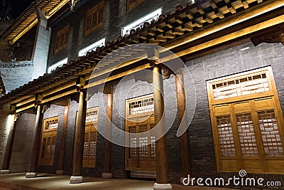Chinese buildings in Hohhot Stock Photo