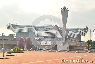 The Chinese business center in Lenexpo. Editorial Stock Photo