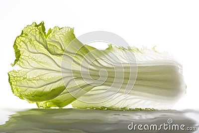 Chinese cabbage leafage Stock Photo