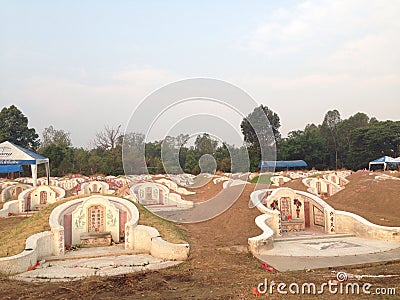 Chinese cemetery Stock Photo