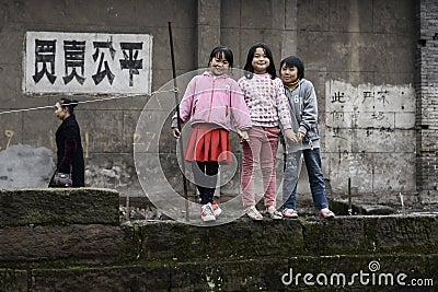 Chinese children Editorial Stock Photo