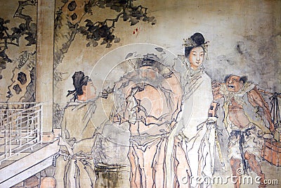 Chinese classical painting Stock Photo