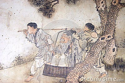 Chinese classical painting Stock Photo