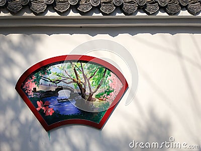 Chinese classical wall Stock Photo