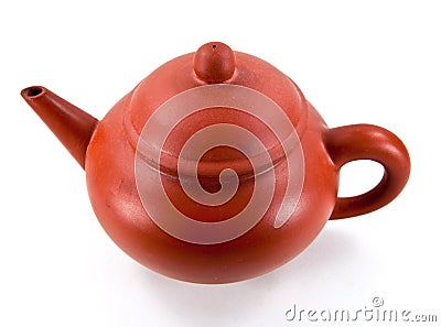 Chinese clay teapot Stock Photo