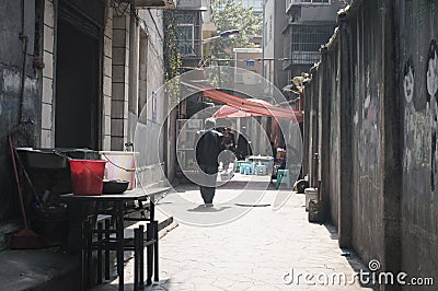 Chinese country old street Editorial Stock Photo