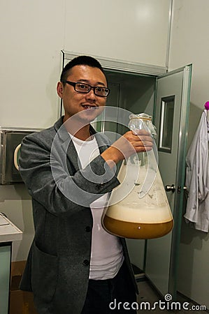 Chinese craft beer brewery Editorial Stock Photo