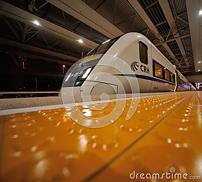 Chinese CRH fast train Editorial Stock Photo
