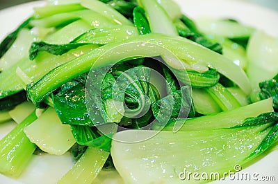 Chinese cuisine pakchoi cabbage Stock Photo