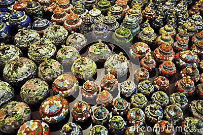 Chinese cups for sale Stock Photo