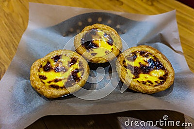 Chinese Danta Egg Tarts Stock Photo