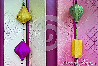 Chinese decorative lamps Stock Photo