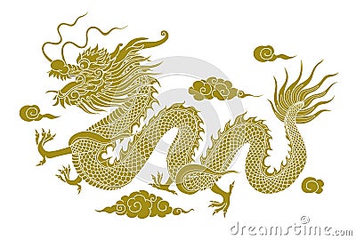 chinese dragon graphics seamless stripes on colored backgrounds. Stock Photo