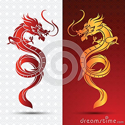 Chinese Dragon Vector Illustration