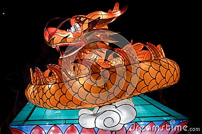 Chinese dragon lantern Stock Photo