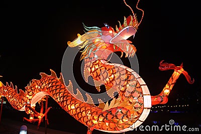 Chinese dragon lantern Stock Photo