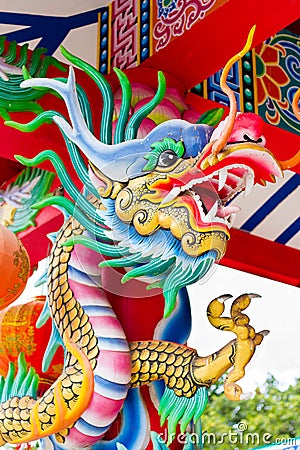Chinese dragon patterns of the measure Stock Photo