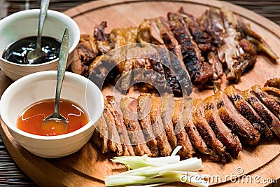 Chinese duck dinner Stock Photo