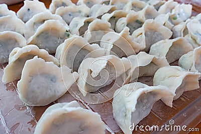 Chinese dumplings home made Stock Photo