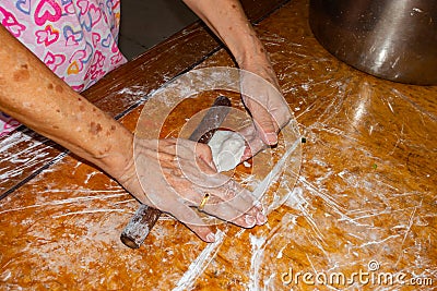 Chinese dumplings home made Stock Photo