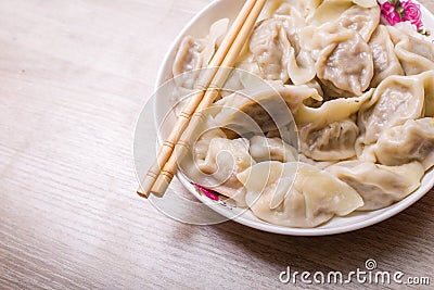 Chinese dumplings Stock Photo