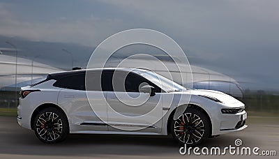 Chinese electric car. Stock Photo