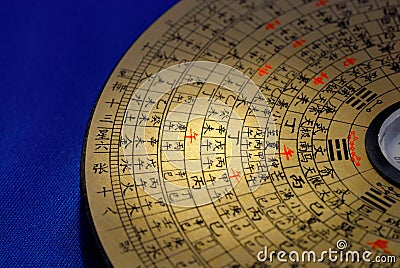 Chinese Feng Shui compass Stock Photo