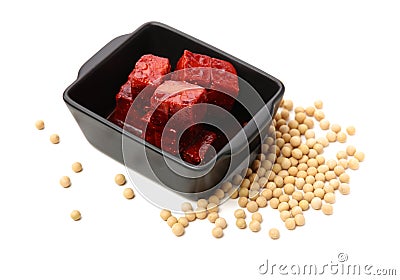 Chinese Fermented Bean Curd Stock Photo