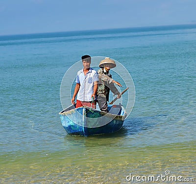 Chinese fishermen returned Editorial Stock Photo