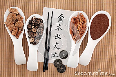 Chinese Five Elements Stock Photo