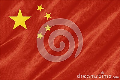 China Flag Stock Photo