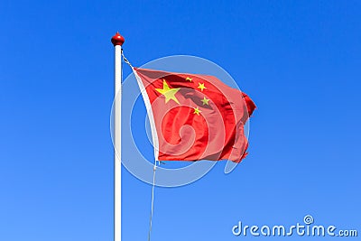 Chinese flag Stock Photo