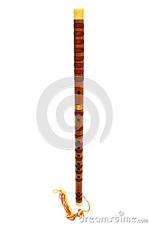 Chinese Flute, Dizi Stock Photo