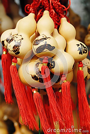 Chinese folk art: cucurbit picture Stock Photo
