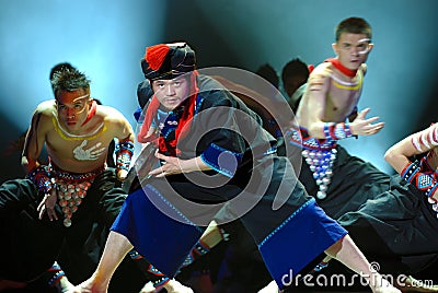 Chinese folk dance Editorial Stock Photo