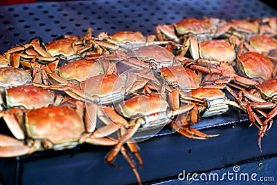 Chinese food market - crabs Stock Photo