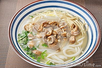 Chinese food ox intestines noodles snack Stock Photo